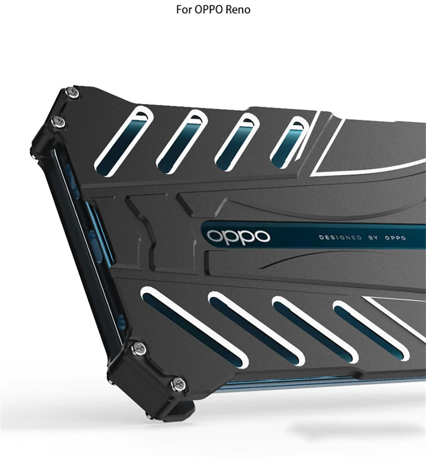 For OPPO Reno Case R-JUST Batman Luxury Aluminium Metal Case For OPPO Reno Phone Cover Coque  (7)