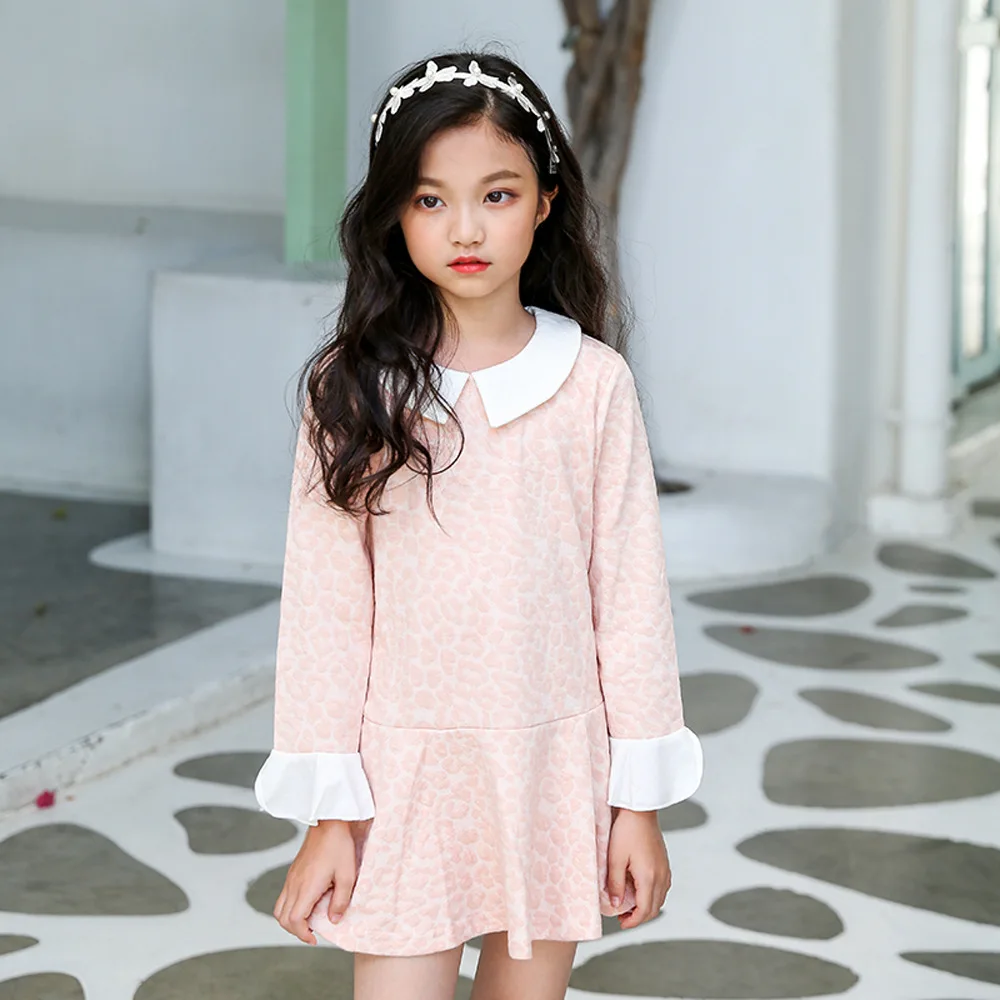 

teen dress little girls dresses cotton child clothes autumn girl dress long-sleeve kids dresses for girls size 4 5 9 10 11 12 14