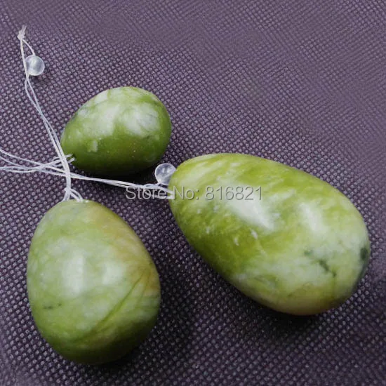 

( 1 set/lot) Semi-precious stone Kegel Egg Eggs Women Pelvic Muscle Kegel Exercise Vaginal Tightening 3 pieces/set