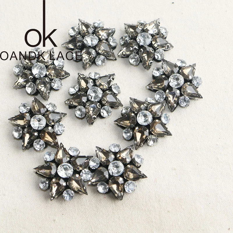 

10PCS Hand-ordered three-dimensional flower cloth with decorative decals DIY accessories clothes, bags, hats, shoes and flowers