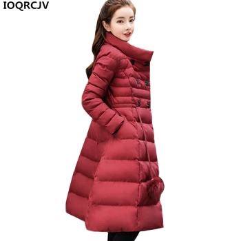 

Winter Coats & Jackets Women 2018 New Thick Warm Parkas Down Cotton Jacket Slim Large size Medium-long Outerwear Female IOQRCJV