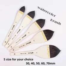 2565 высокое качество белка волосы деревянная ручка акварельные краски кисти художественное искусство краски принадлежности художественные Кисти