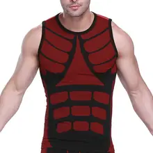 Мужское Корректирующее белье, Корректирующее белье для тела, жилет для бодибилдинга и одежды, мужские облегающие Корсеты с контролем живота и талии#4M27