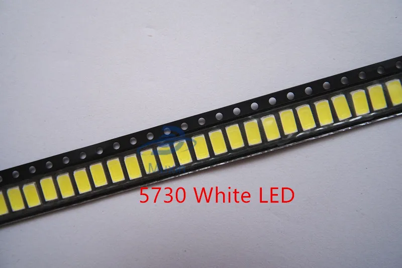 1000 шт. SMD 5730 Диод Белый SMD5730 0,5 Вт светодиодный 5630 6000 К 6500 к супер яркий чип SMD5630 5730SMD 150mA PCB SMT светодиод