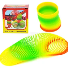 Yooap Children's educational toys spring color box small rainbow ring elastic children's magic ring Yooap Children's educational toys spring color box small rainbow ring elastic children's magic ring