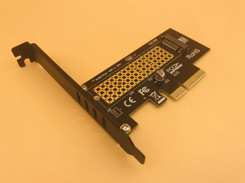 Переходник PCIE на M2 Raiser M.2 NVMe SSD NGFF PCI E X4 адаптер M ключ интерфейсная карта поддержка