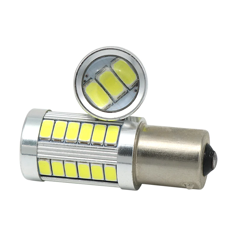 2 шт. 1156 BA15S P21W 33 led 5630 5730 smd Автомобильная задняя лампа тормозной светильник s авто задний фонарь дневной ходовой светильник красный белый желтый