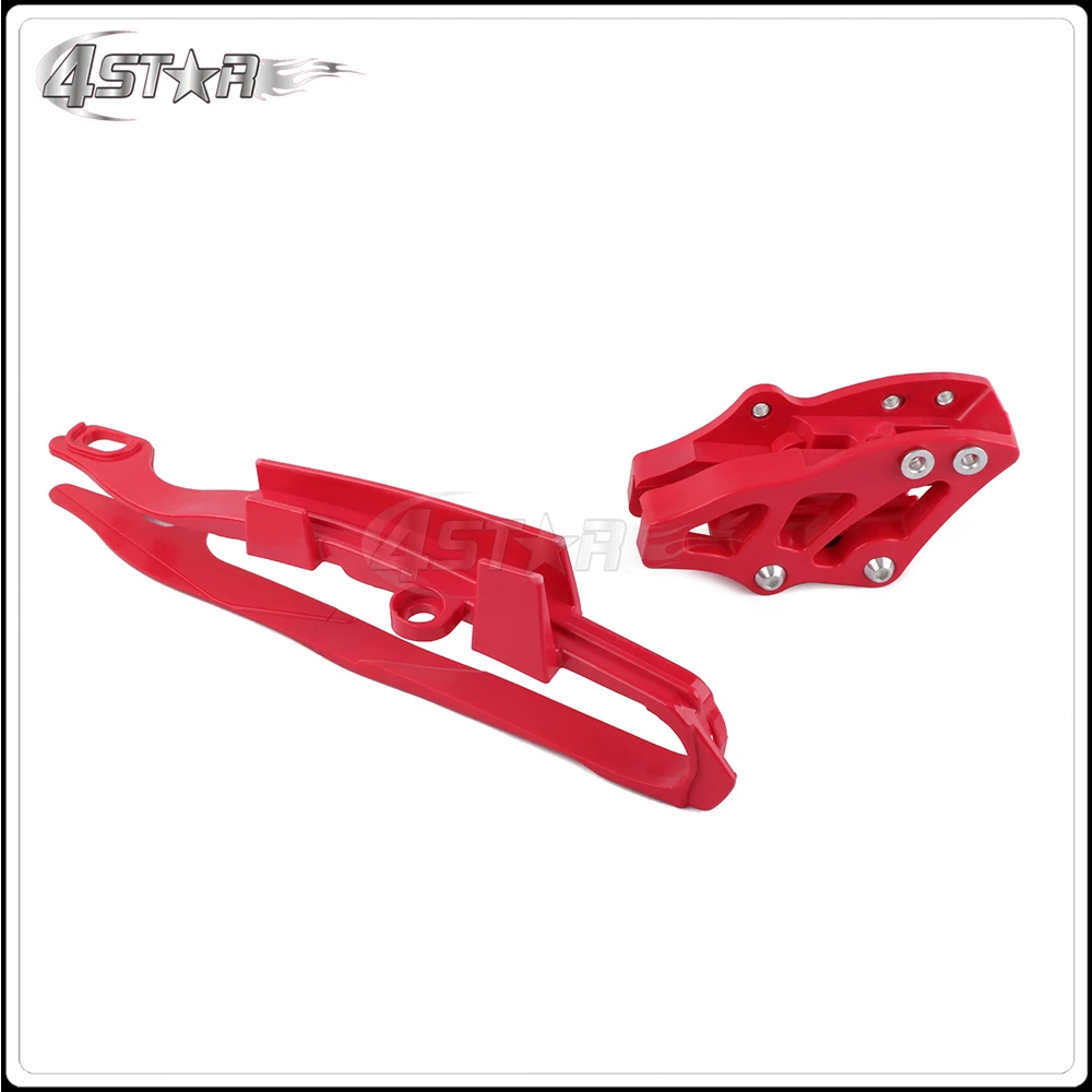 Красный слайдер цепи мотоцикла Swingarm и защитная направляющая для HONDA CR125R CR250R CRF250R