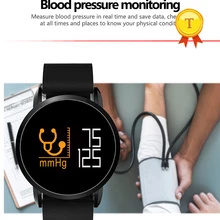 Круглый фитнес-трекер умный Браслет пульсометр кровяное давление Часы Bluetooth Смарт-Браслет спортивный браслет