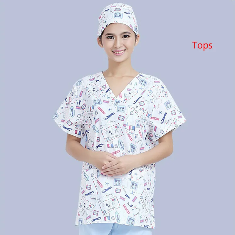 Для ролевых игр, медсестра, Для женщин медицинская одежда обслуживающего персонала топы с короткими рукавами для маленького мальчика, больница DentalBeauty спа салон Повседневная обувь футболки - Цвет: photo
