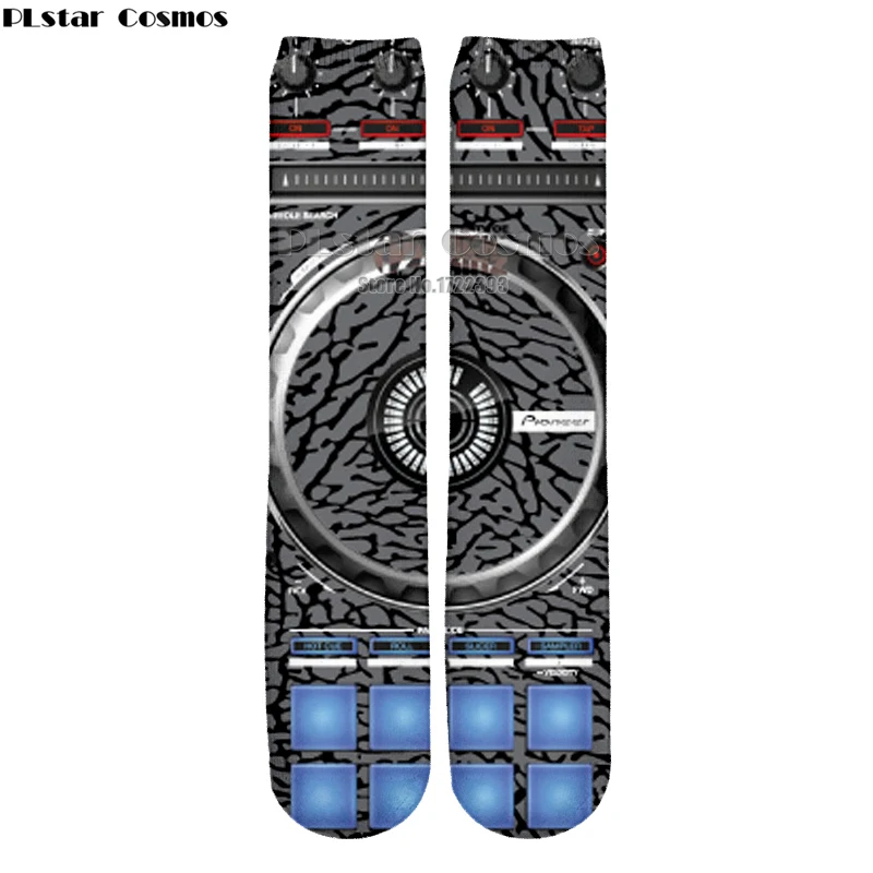  PLstar Cosmos New Arrive Autumn Winter Women Men Socks DJ Keyboard 3d Print Socks High Quality Ankl
