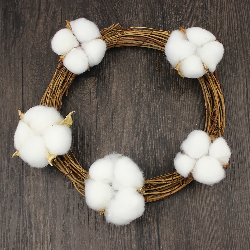Cotton head artificial flower 
