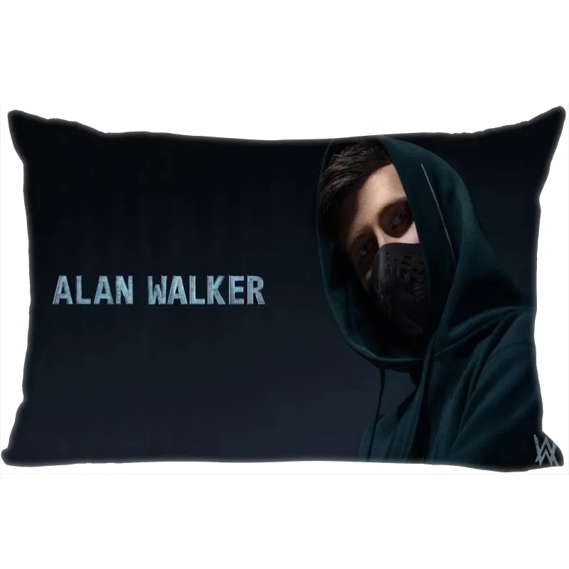 5 Горячая Alan Walker наволочка для спальни для дома или офиса, декоративные наволочки прямоугольная Подушка на молнии Чехлы Атласная ткань не выцветает - Цвет: 5