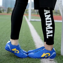 2017 New Original Brand Profession Soccer Shoes TF Hard Court Wearable Adult Men Kids Football Training Boots Flat Indoor Futbol