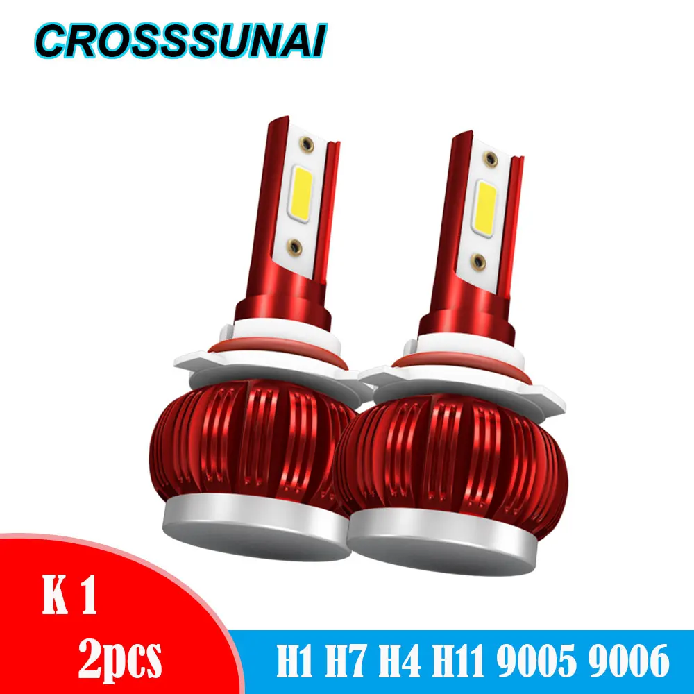 

Mini Car Headlight H4 LED H7 H11 H8 HB4 H1 HB3 H9 9006 9005 Auto Bulbs 72W 8000LM Car Styling led automotivo Headlamp Kit