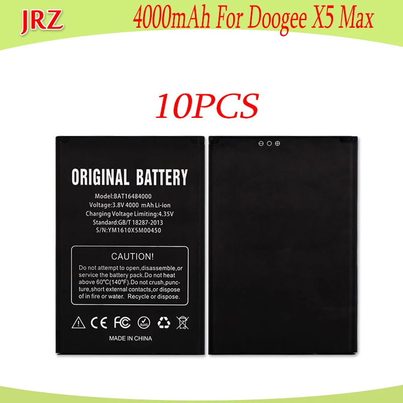 10 шт./лот 4000 мАч аккумулятор Для DOOGEE X5 MAX Pro Batterie Bateria Аккумулятор AKKU | Мобильные