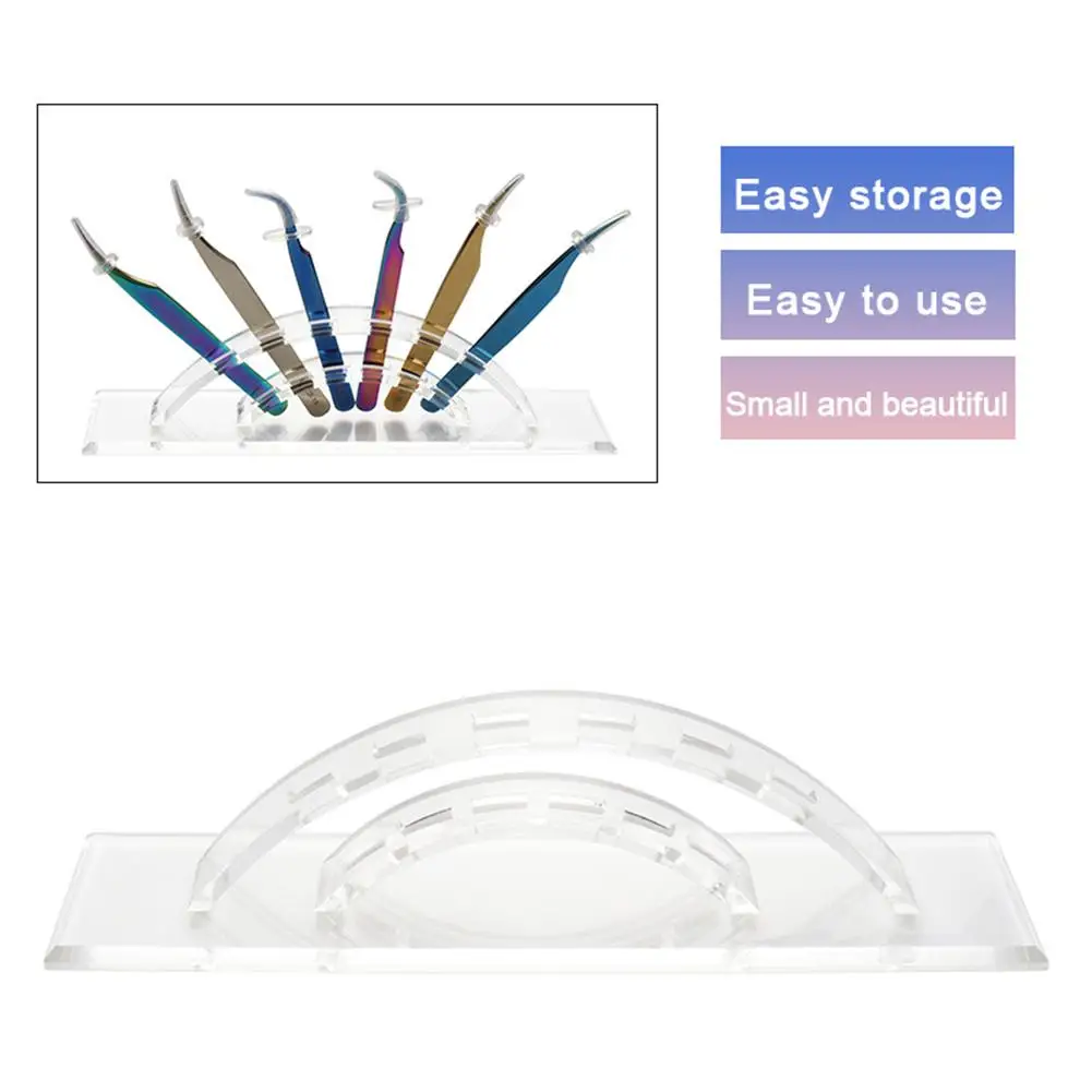 

1 pcs Tweezers Storage Holder Eyelash Extension Eyebrow Tweezers Scissor Storage Rack Acrylic Holder Stand Beauty Makeup Tools