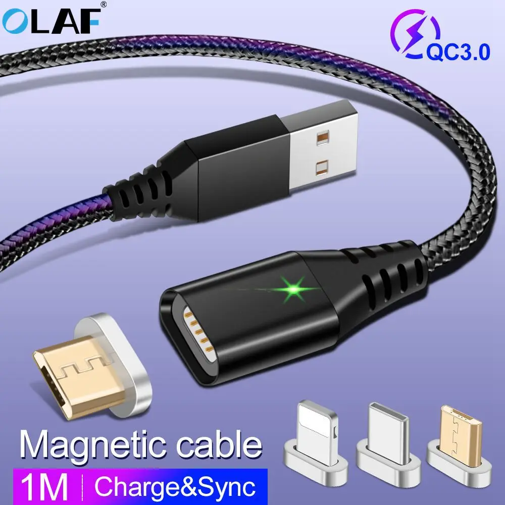 

Magnetic Cable Micro usb TypeC Fast Charging Adapter Phone Microusb Type-C Magnet Charger usb c For iPhone XS MAX Samsung xiaomi
