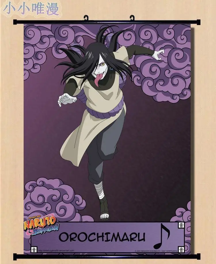 アニメnaruto ナルト大蛇丸カブト薬師ホームインテリアスクロール壁ポスター60 80 76 Poster Painting Poster Board Display Rackposter Material Aliexpress