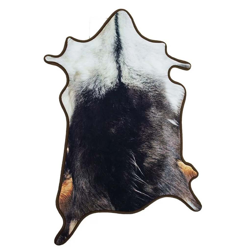 Животного Форма коврики Крытый полиэстер домашние ковры декоративный коврик ванна абсорбент Pad украшения 55x86 см 19Jan22 P35