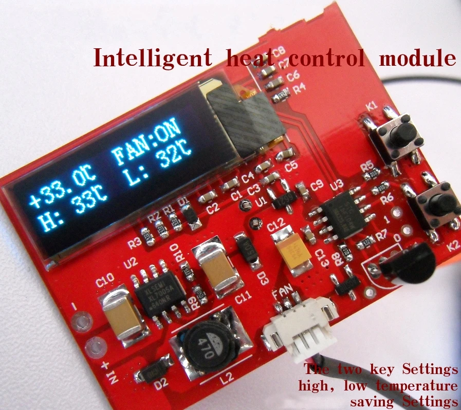 

Digital display DS18B20 Temperature sensor 5v Fan Temperature Controller Switch