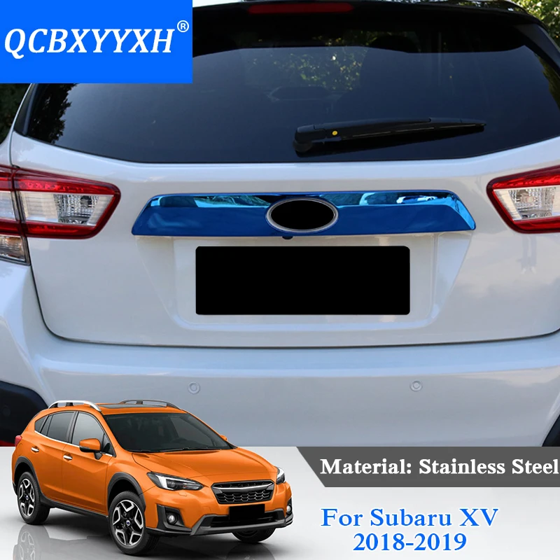 

QCBXYYXH Stainless Steel Trunk Rear Protector Trim Cover Rear Bumper Protector Sill Car Tail Door Trim For Subaru XV 2018 2019