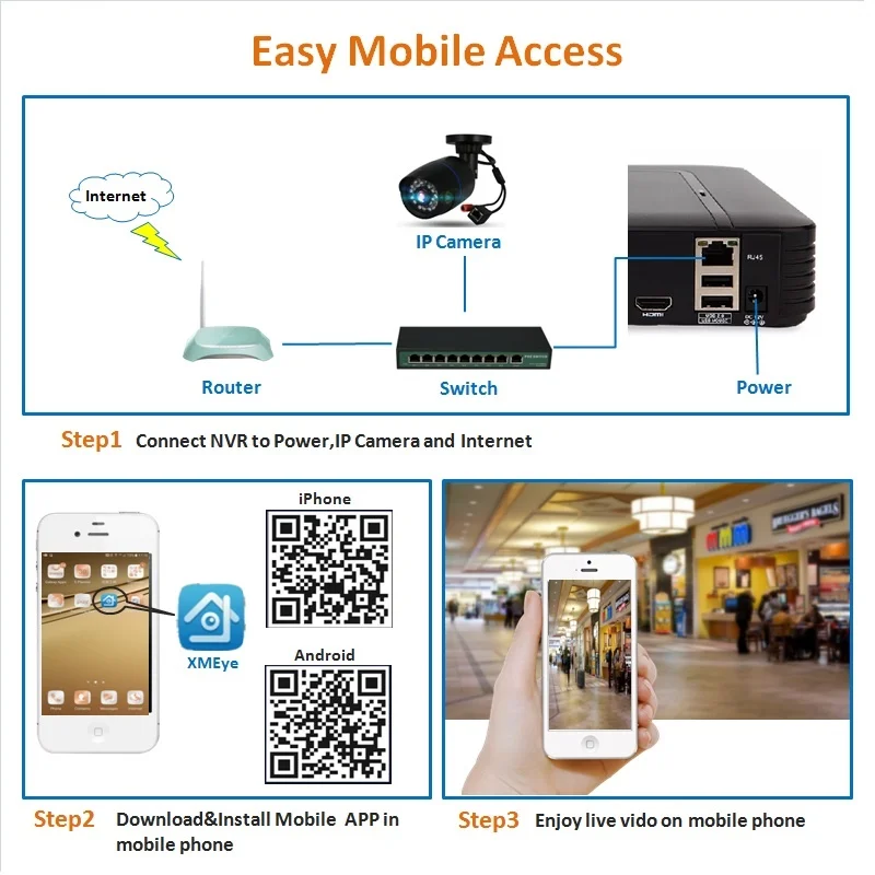  Hiseeu 8CH 16CH NVR for Security Camera System Kit CCTV Network Video Recorder VGA HDMI ouput ONVIF