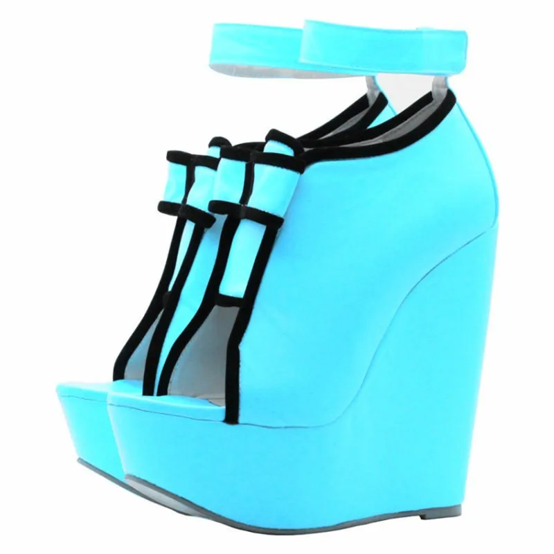 Themost Водонепроницаемый на платформе Высокий каблук Сандалии. wedges.2 цвета выбор.