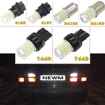 

2x 1156 BA15S 1157 BAY15D P21 014 Car Led Lights Brake Tail Lamps 54SMD Auto Rear Reverse Bulbs DC 12V T20 7443 7440 bulb