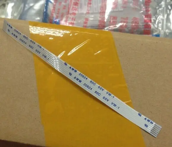 

Free shipping Touchpad Cable Ribbon 0.5mm pitch 6 Pin 100mm AWM 20624 80C 60V