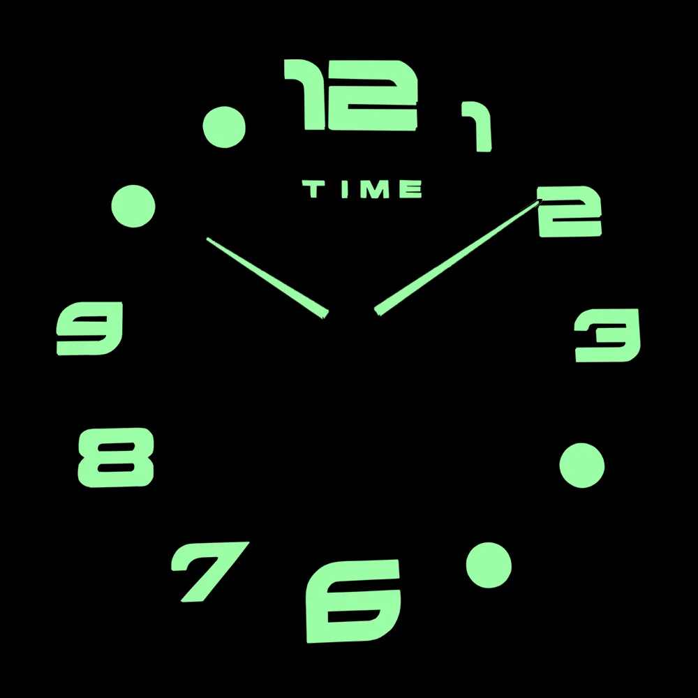 Светящиеся креативные новые настенные часы Horloge Murale Diy 3d акриловая наклейка для зеркала большая домашняя кварцевая игла Современная Дези