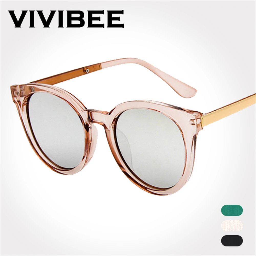 VIVIBEE лучший выбор прозрачных женских солнцезащитных очков овальные женские