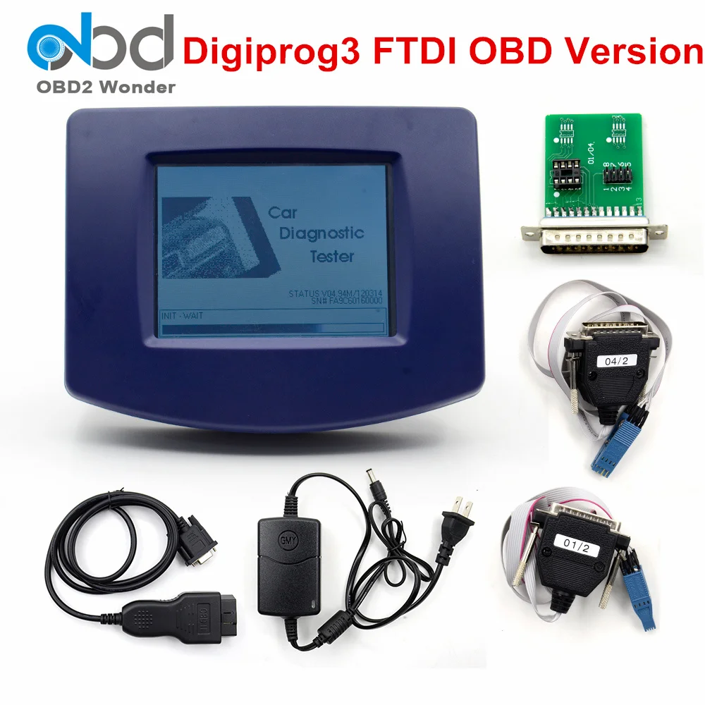 2019 Digiprog3 V4.94 Digiprog 3 БД одометр программ FTDI основного блока: ST01 ST04 OBDII кабель - Фото №1