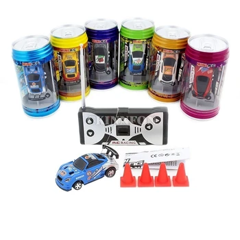 

96Pcs/Lot 1:63 Multicolor For Coke Can Mini Speed RC Radio Remote Control Micro Racing Car Toy Gift