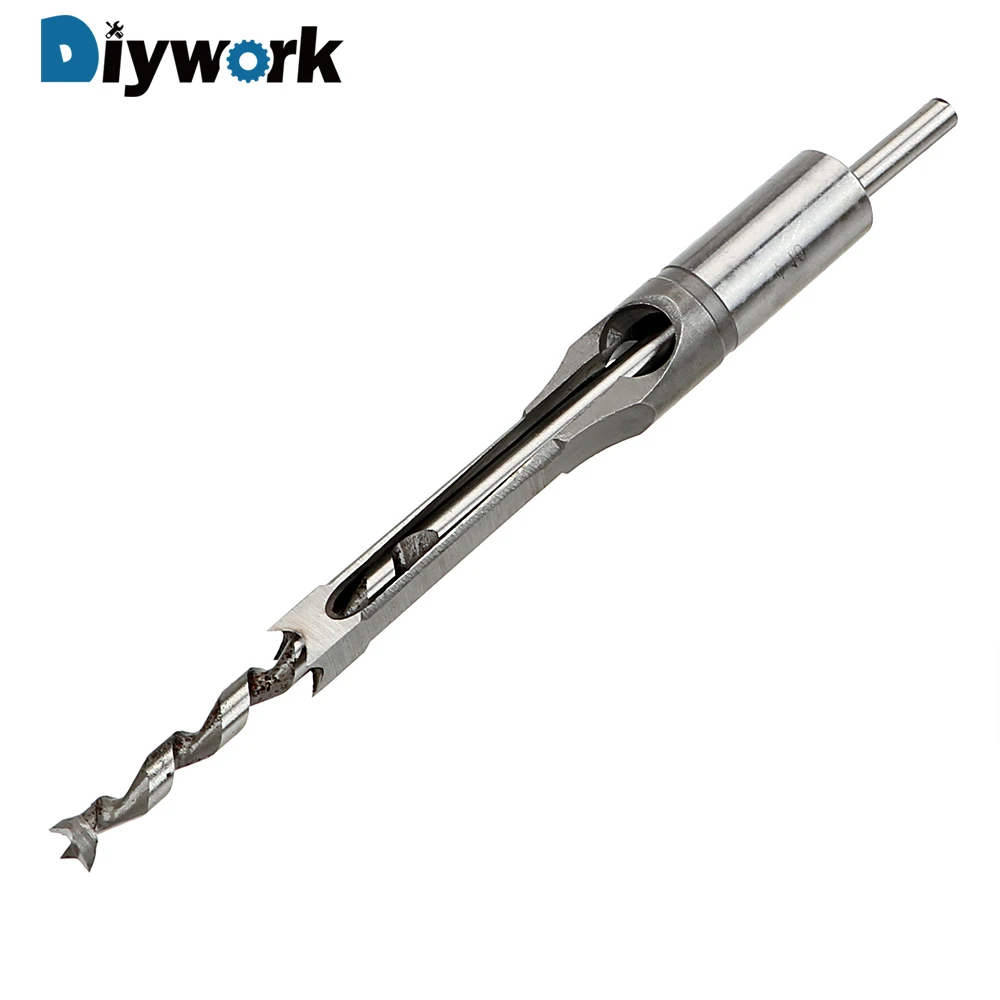 HSS Metric Mortising Chisel Woodwork Square Hole Drill Bit Cutter Tool OK