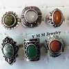 XiaoYaoTYM Vintage Adjustable Natural Stone Rings High Quality Fashion Jewelry Wholesale 2