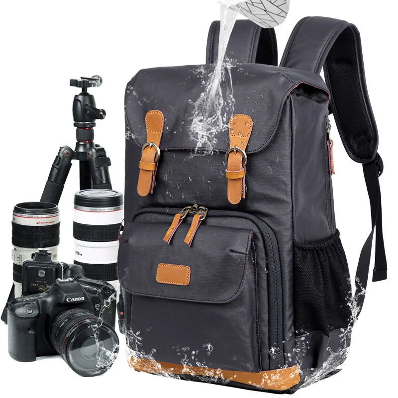 Waterproof Canvas Outdoor Wear resistant Large Capacity Photography Bag