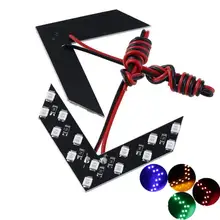 2 шт./партия 14 SMD светодиодный панель со стрелкой для зеркала заднего вида индикатор сигнала поворота светильник светодиодный зеркальный светильник заднего вида