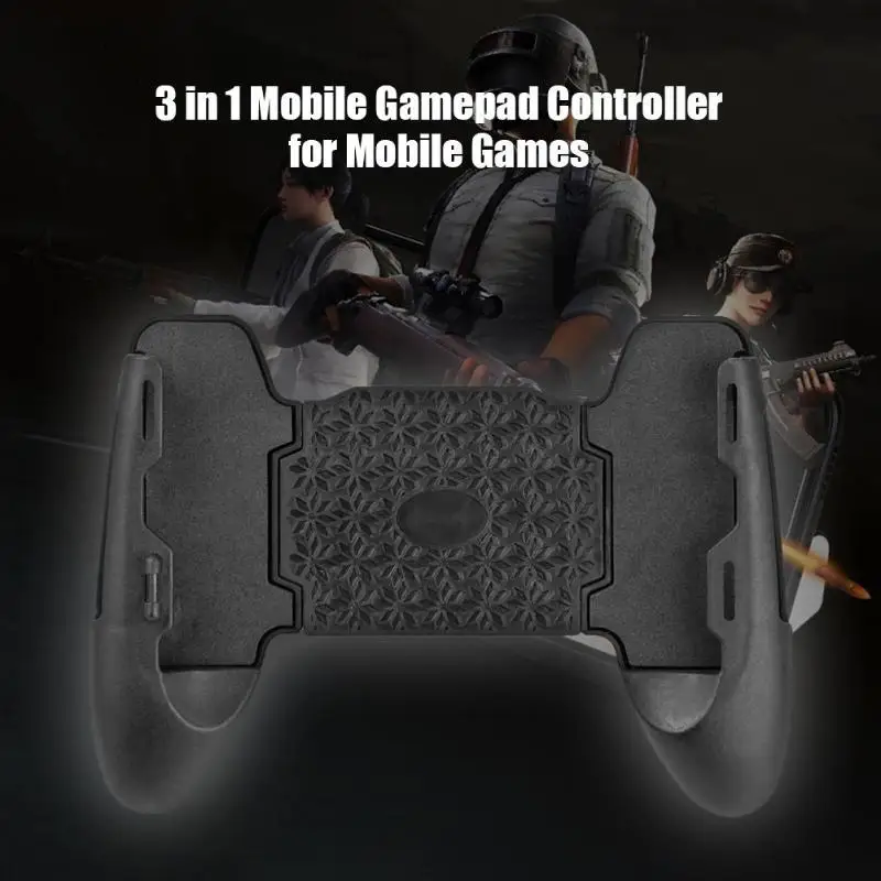 3 в 1 Мобильный Геймпад контроллер для PUBG джойстик триггер огонь кнопка ключ с держателем телефона кронштейн для игры PUBG