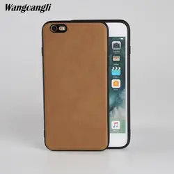 Wangcangli подходит для iPhone 6 plus Чехол для мобильного телефона импортная грубая ткань PU синтетический Чехол для мобильного телефона сплошной