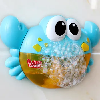 

Outdoor Bubble Machine Baby Bath Toy Cute Crab Electric Automatic Bubble Maker Blower Bathtub Soap Machine Music Toys for Child