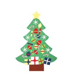 Большие замшевые Рождество елка, украшение детей дошкольного образования Детский сад Игрушка Рождественская Домашняя вечеринка