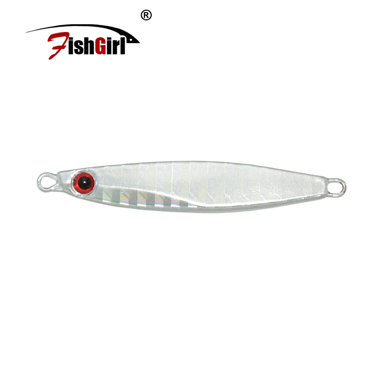 

3D Eye Lead Fish Seawater Fishing Bait 10g 15g Metal Jigging Lure Fast Sinking Shore Casting Hard Fishing Spoon