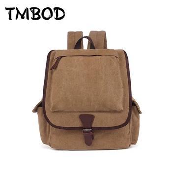

New 2019 Men Casual Canvas Military Mountaineer Backpack Travel Day School Bag High Quality Backpacks Shoulder Bags bolsas an752