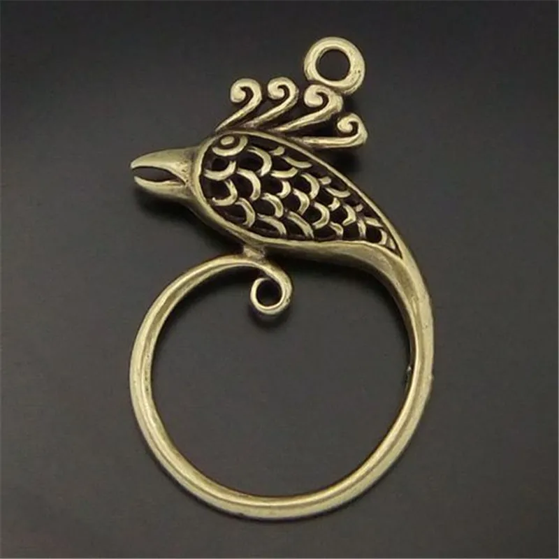 

GraceAngie 10PCS Antique Bronze Hollow Phoenix Bird Pendants 34*24*7MM 05045 Fashion Jewelry Charms