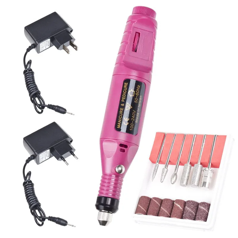 1Set 18000rpm Professional Electric Manicure Machine Nail Drill Art Pen Pedicure File Polish Shape Tools HB88