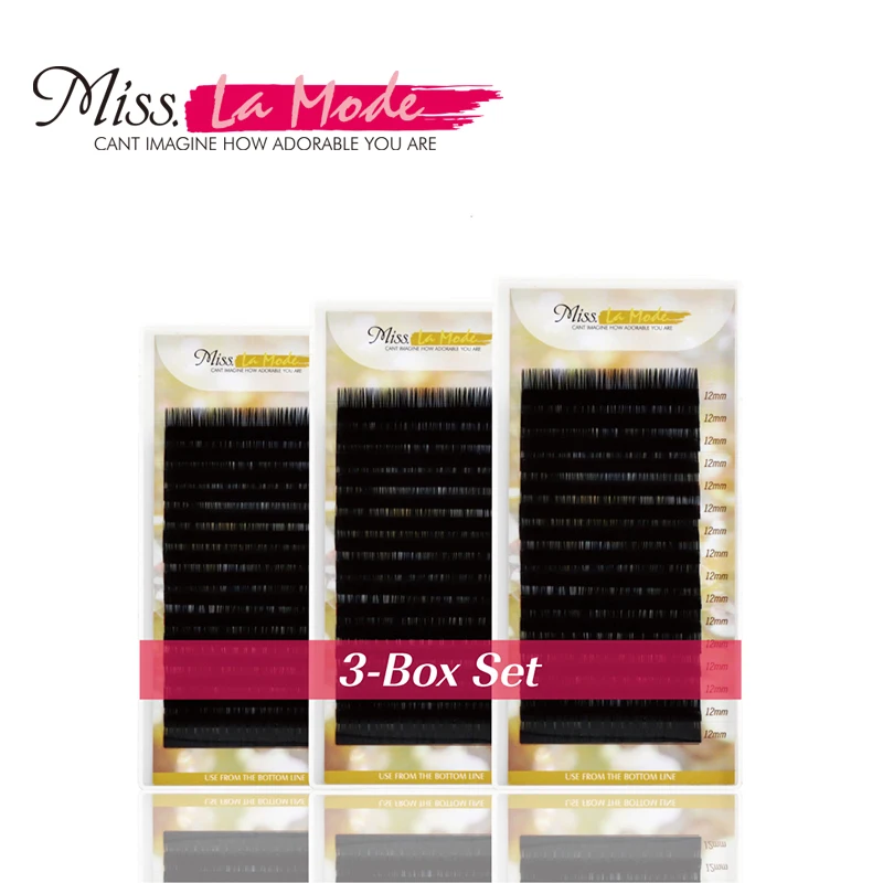 

0.07 BCD Curl 3Pcs/lot 3D-9D Volume Eyelash Extension New Products Hot Selling Individual Eyelashes
