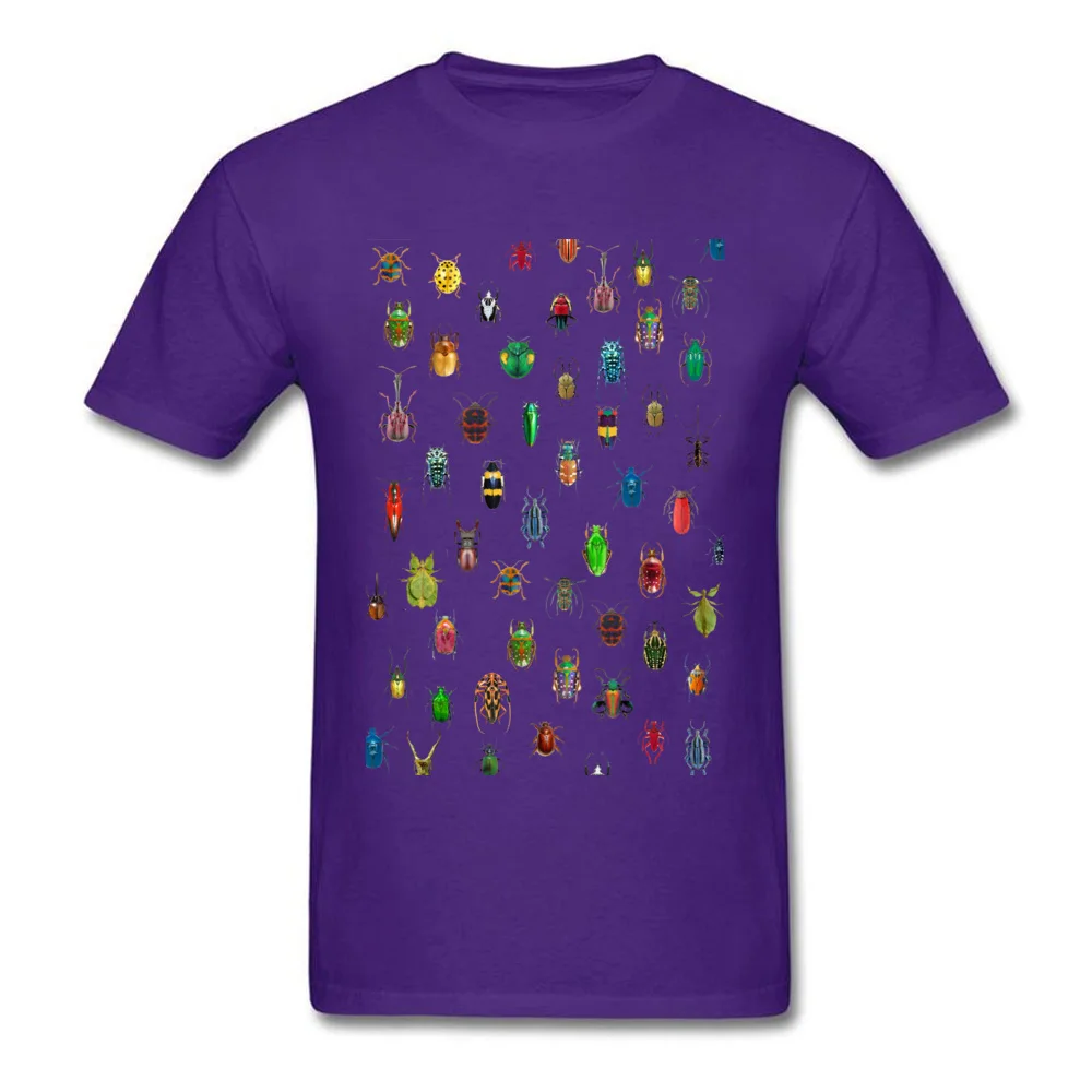 Bugs Men Slim Fit Normal Tops T Shirt Round Neck Mother Day Pure Cotton T-Shirt Design Short Sleeve Tops Shirts Bugs purple