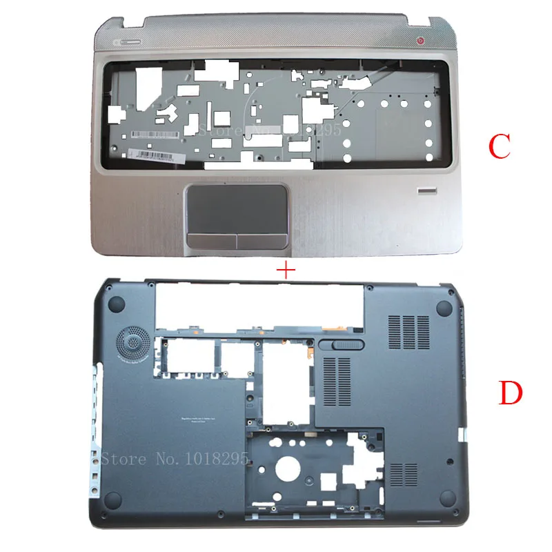 Нижний Базовый чехол для ноутбука и Упор для рук, верхний чехол для hp Pavilion M6 M6-1000 707886-001 AP0U9000100 - Цвет: C and D shell