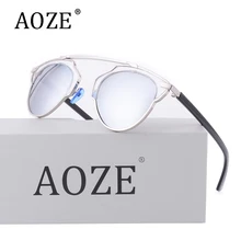 NUEVA AOZE Marca de Lujo Polarizado Espejo de Ojo de Gato gafas de Sol de las mujeres del Diseño de La Vendimia de Las Mujeres Gafas de Sol UV400 Gafas Feminin
